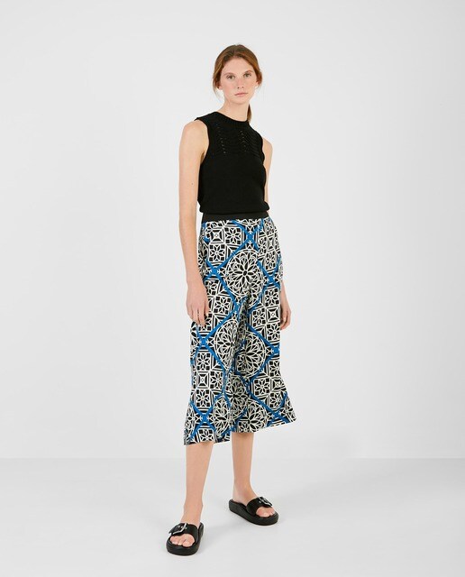 Pantalón de mujer palazzo con estampado geométrico · Trucco · El Corte  Inglés