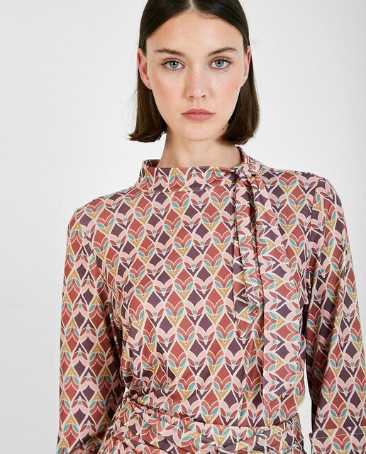 Camisa de mujer con estampado geométrico multicolor · Trucco · El Corte  Inglés