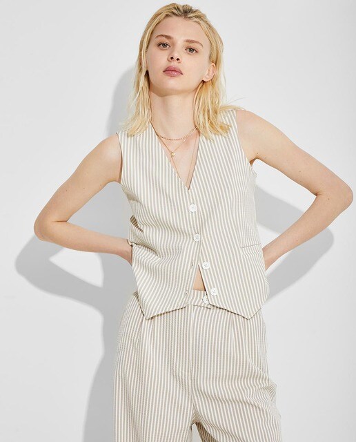 Conjunto De Traje De Pantalones Y Blazer Entallados Con Rayas Diplomáticas  Negro Mujer | Abrigos Y Chaquetas Boohoo | Praktickedarceky