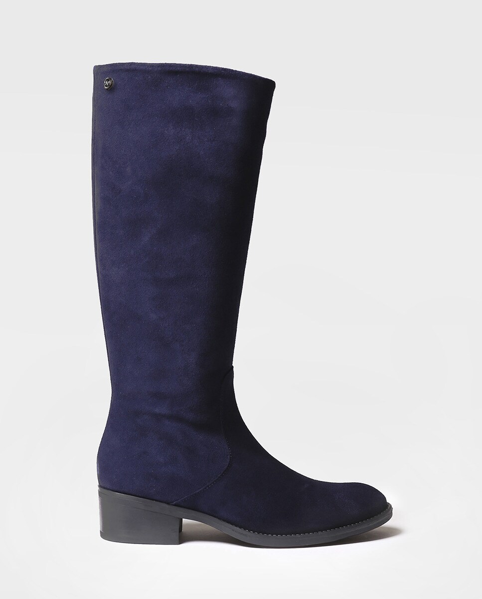 Botas de mujer de piel serraje en color azul marino · Toni Pons · El Corte  Inglés