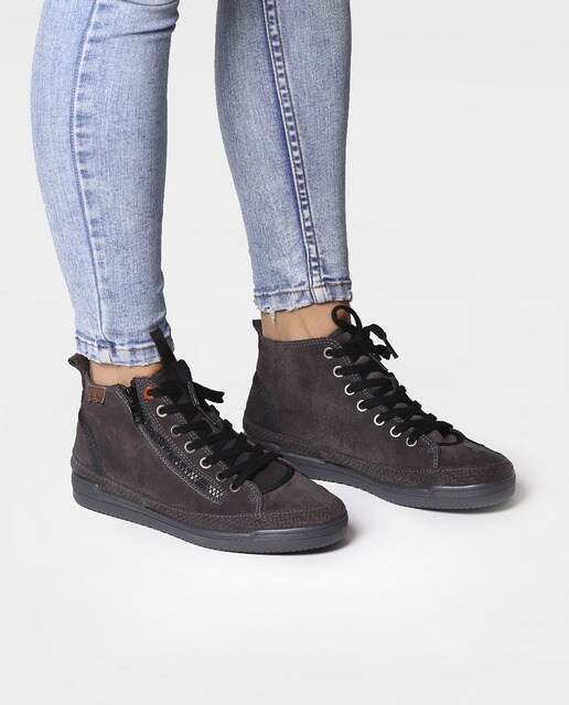 Botines de mujer Toni Pons Toni Pons hechos en serraje color gris con  cordones · Toni Pons · El Corte Inglés
