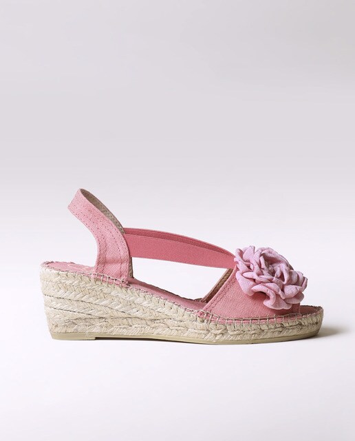 Alpargatas de cuña de mujer Toni Pons de tejido en color rosa · Toni Pons · El  Corte Inglés