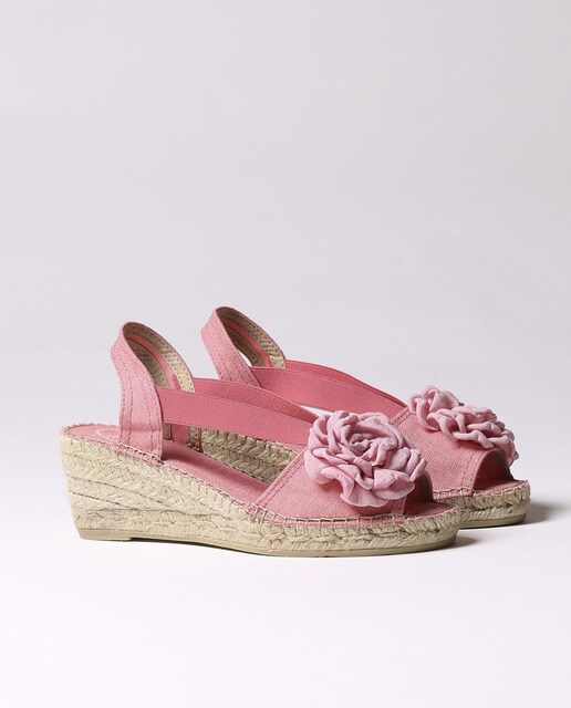 Alpargatas de cuña de mujer Toni Pons de tejido en color rosa · Toni Pons · El  Corte Inglés