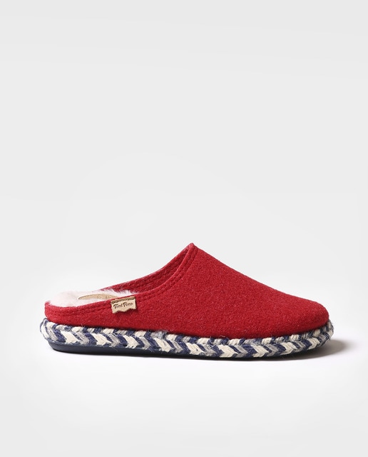 Zapatillas de casa de mujer Toni Pons hechas en fieltro color rojo · Toni  Pons · El Corte Inglés