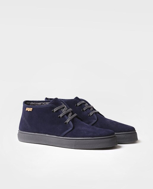 Botines de hombre de piel serraje en color azul marino · Toni Pons · El  Corte Inglés