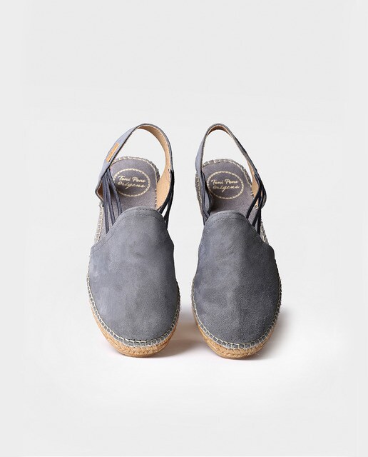 Alpargatas de cuña de mujer Toni Pons de ante en color gris · Toni Pons ·  El Corte Inglés