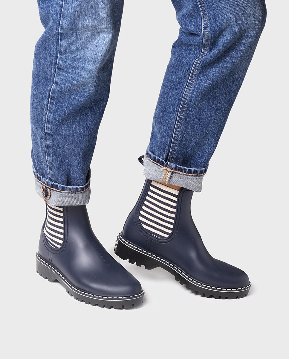Botas de agua de mujer de goma en color azul marino · Toni Pons · El Corte  Inglés