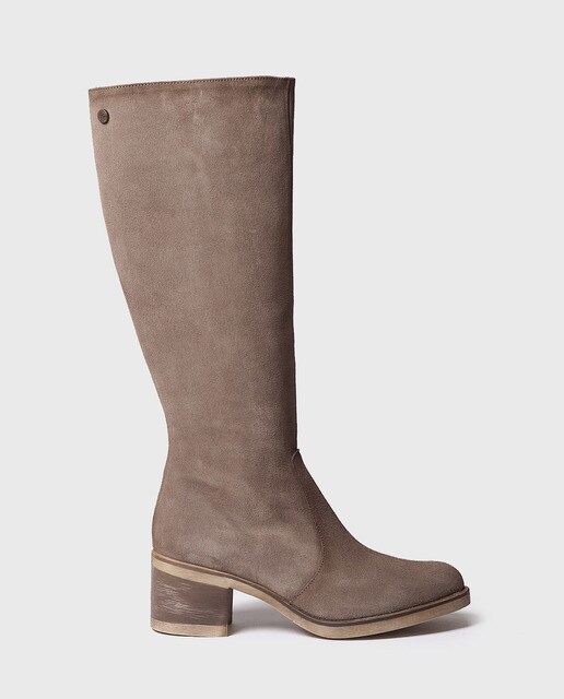 Botas de mujer de ante en color marrón · Toni Pons · El Corte Inglés