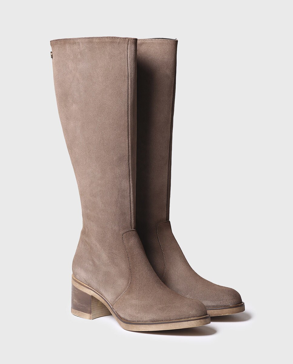 Botas de mujer de ante en color marrón · Toni Pons · El Corte Inglés