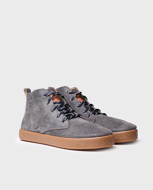 Botines de hombre en piel serraje en color gris · Toni Pons · El Corte  Inglés