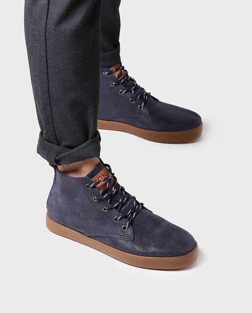 Botines de hombre en piel serraje en color azul marino · Toni Pons · El  Corte Inglés