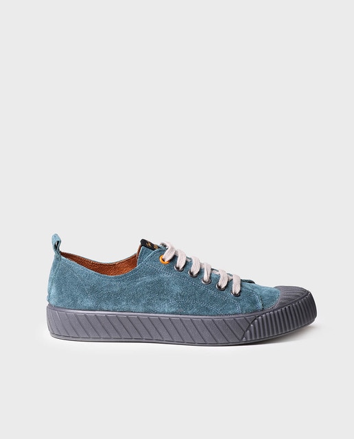 Zapatillas deportivas de mujer de piel serraje en color azul · Toni Pons ·  El Corte Inglés