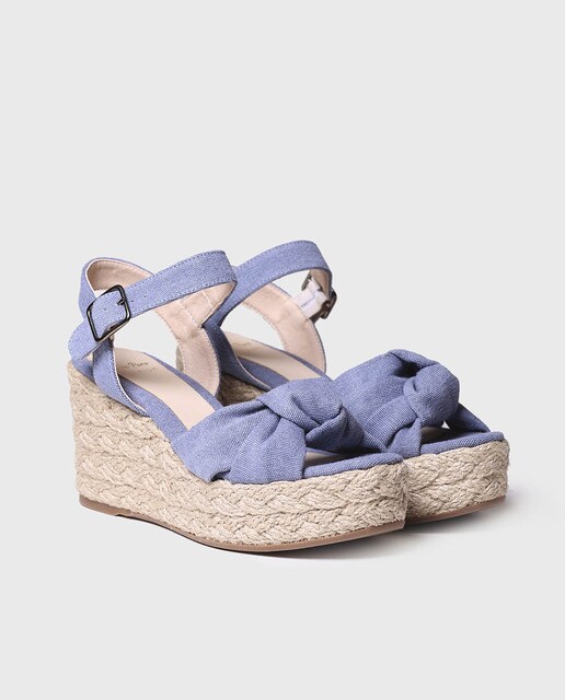 Alpargatas de cuña de mujer de algodón color azul marino · Toni Pons · El  Corte Inglés