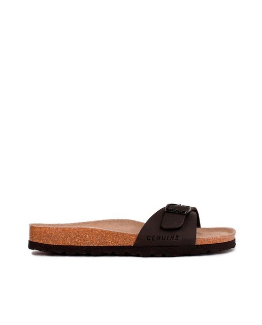 Sandalias planas de mujer Genuins negras con detalle hebilla · Genuins · El  Corte Inglés