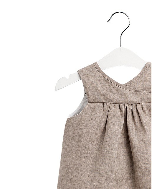 Vestido de bebé niña de lino en beige · Sainte Claire · El Corte Inglés