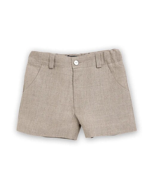 Short de bebé niño de lino en beige · Sainte Claire · El Corte Inglés