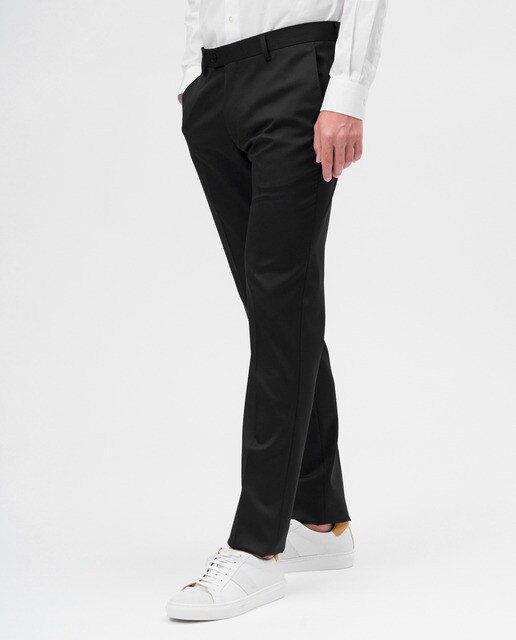Pantalón de vestir de hombre slim fit en color negro · Etiem · El Corte  Inglés