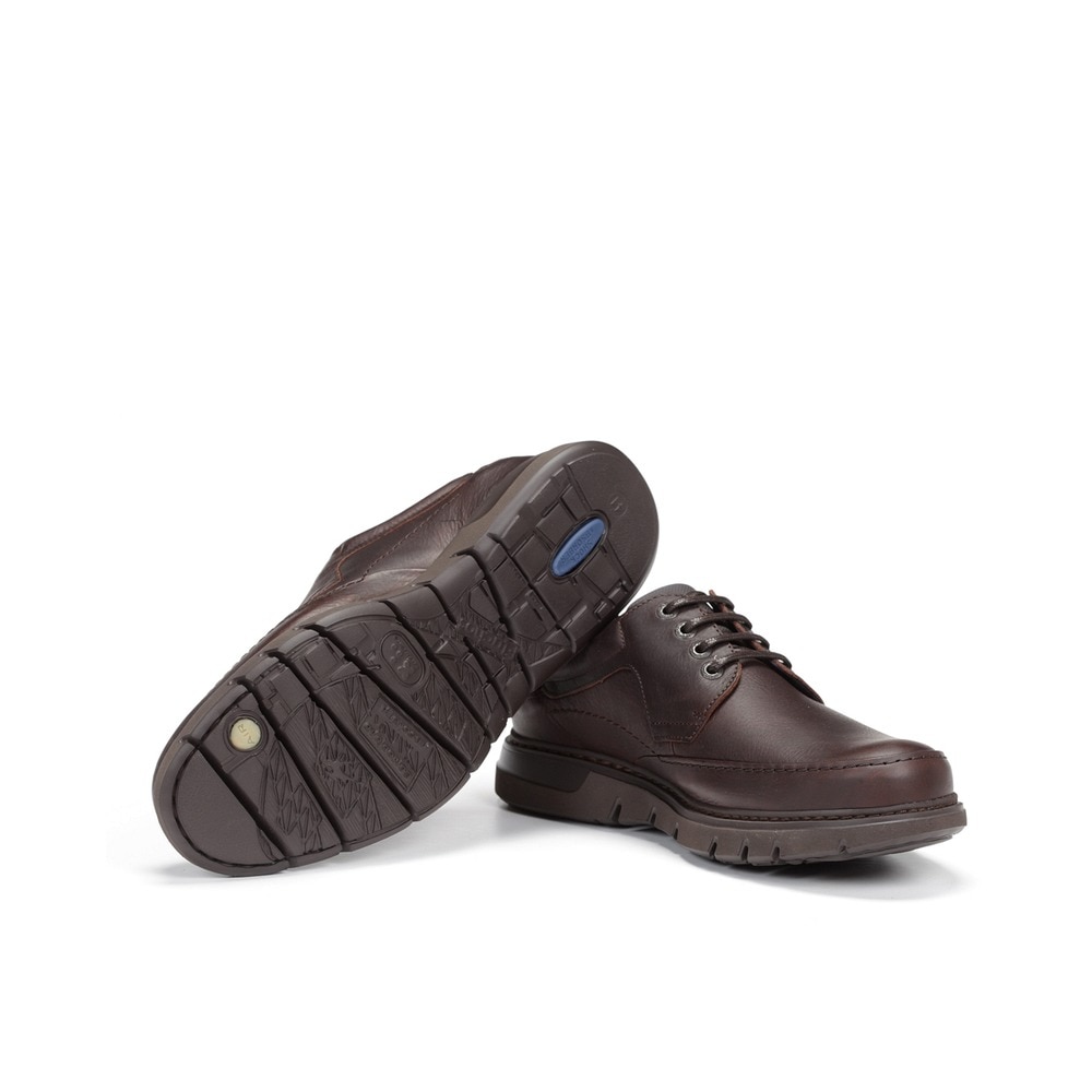 Zapatos de cordones de hombre Fluchos en color intermedio y fabricados en engrasado - Marrón Marrón-4