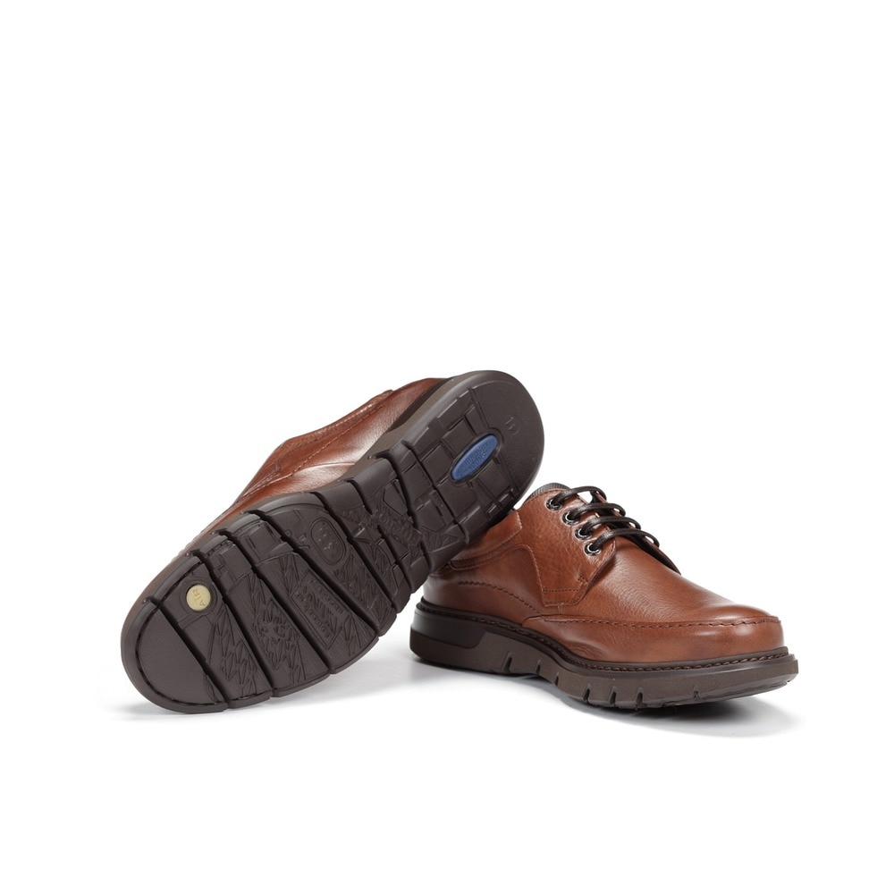 Zapatos de cordones de hombre Fluchos en color intermedio y fabricados en piel - Marrón Marrón-4