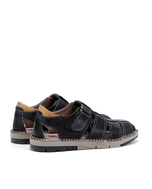 Sandalias de hombre de piel color azul marino · Fluchos · El Corte Inglés
