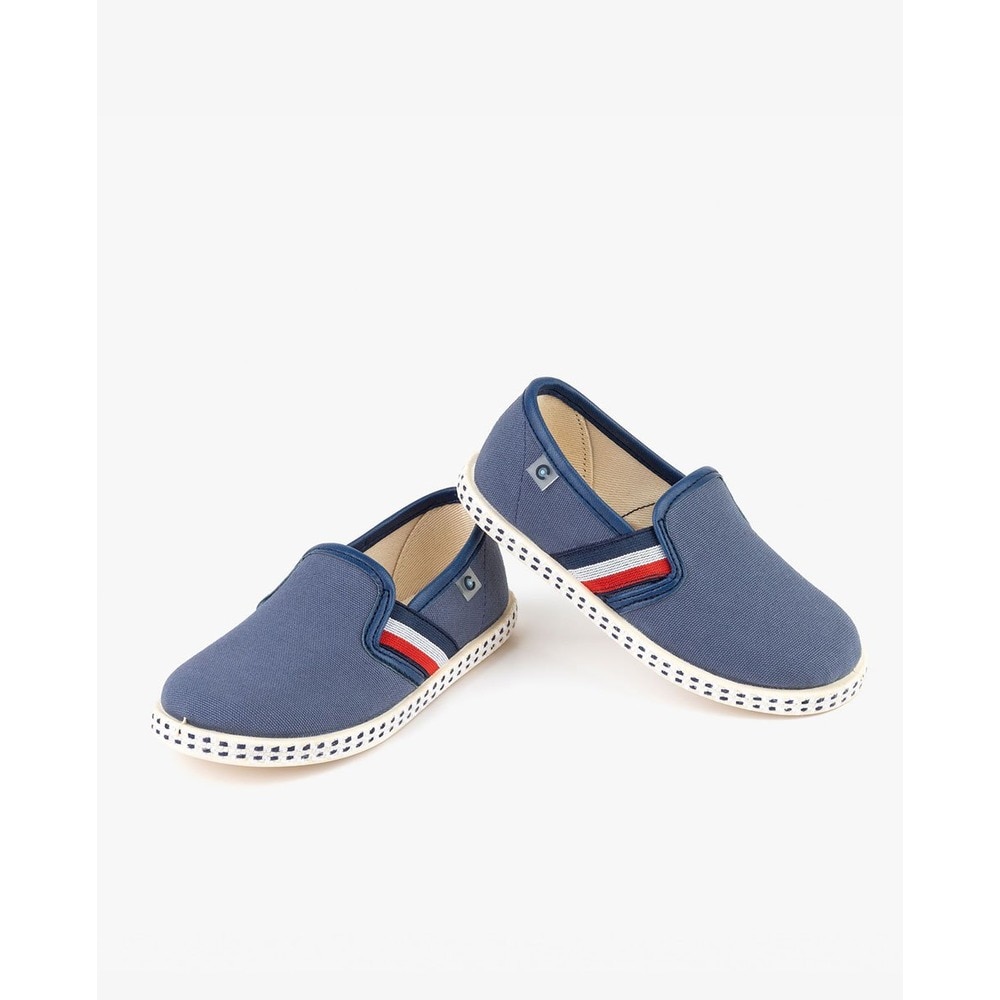 Zapatillas de lona de niño Conguitos en color con elásticos - Azul índigo Azul índigo-3