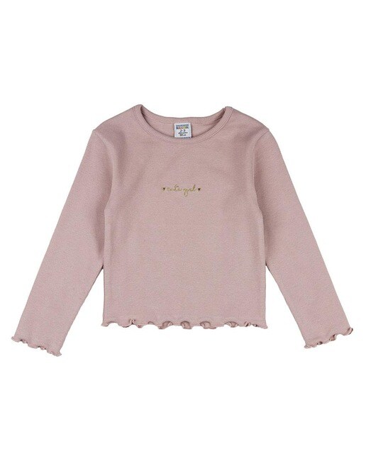 Camiseta de niña de manga larga con mensaje en rosa · Charanga · El Corte  Inglés