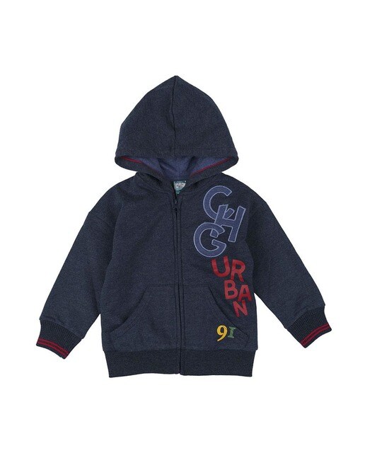 Sudadera de niño de algodón con cremallera en azul marino · Charanga · El  Corte Inglés