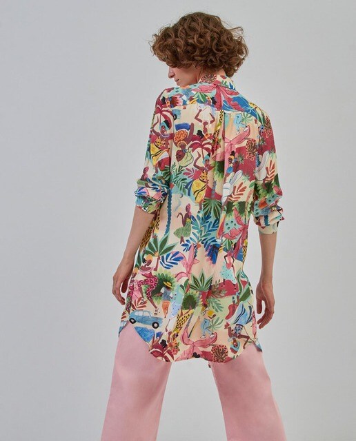 Camisa de mujer larga con estampado · Surkana · El Corte Inglés