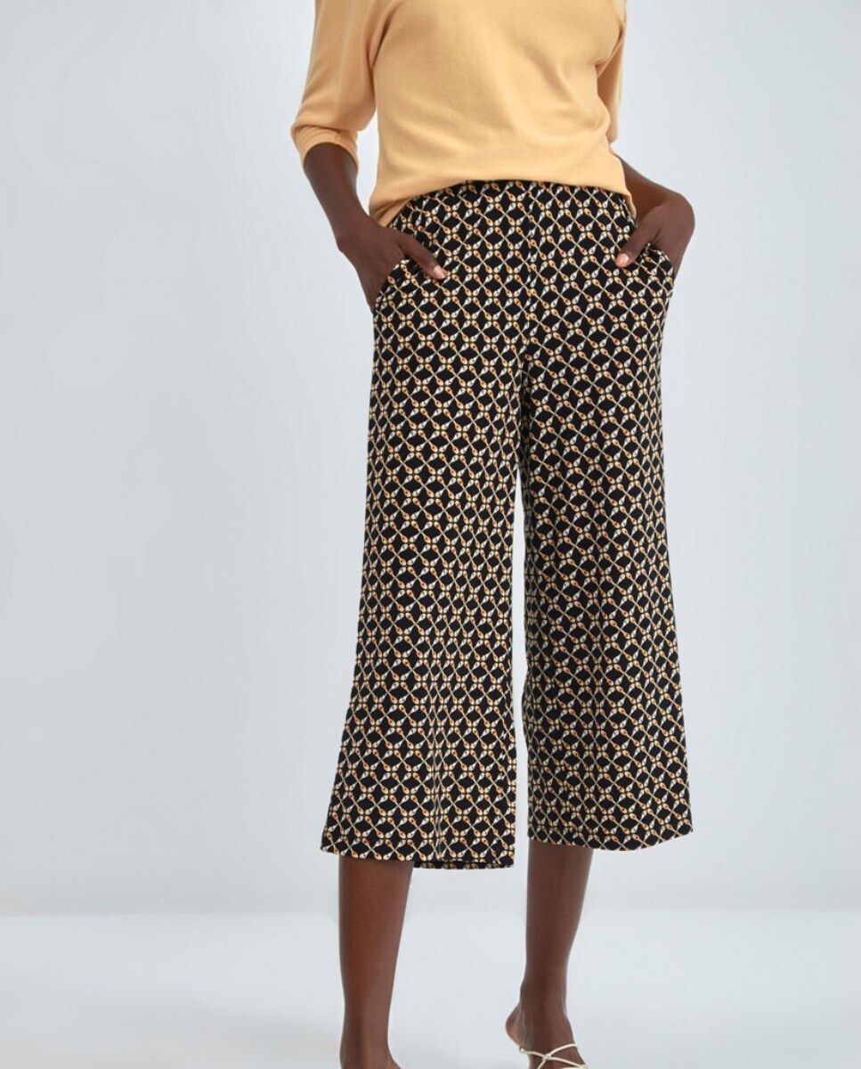 Pantalón culotte de mujer estampado con bolsillos · Surkana · El Corte  Inglés