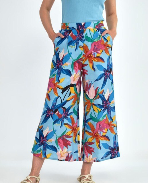 Pantalón palazzo de mujer estampado con bolsillos · Surkana · El Corte  Inglés