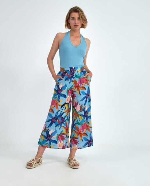 Pantalón palazzo de mujer estampado con bolsillos · Surkana · El Corte  Inglés