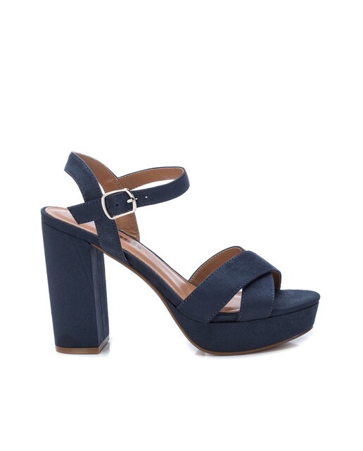 Sandalias de tacón de mujer color azul con cierre de hebilla · Refresh · El  Corte Inglés