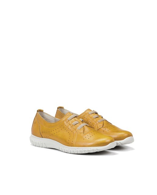 zapatos mostaza mujer
