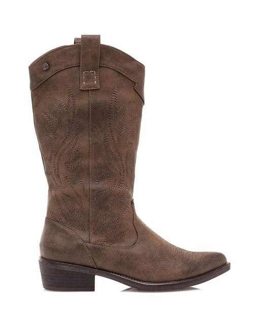 Botas de mujer Mustang tipo cowboy en color marrón · Mustang · El Corte