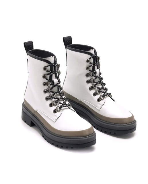 Botines de mujer Sixtyseven en piel de color blanco y suela dentada ·  Sixtyseven · El Corte Inglés