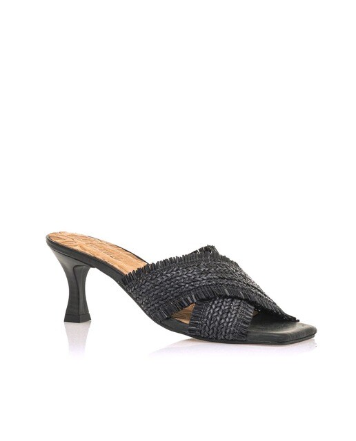 Sandalias de tacón de mujer color negro y pala cruzada · Mustang · El Corte  Inglés