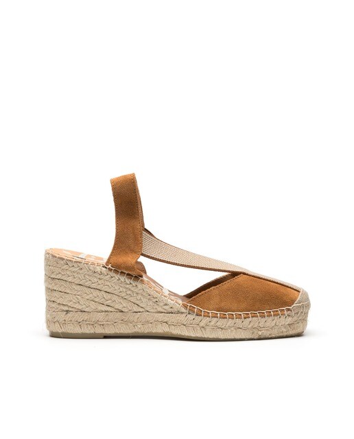 Sandalias de cuña de mujer de serraje color camel · Vidorreta · El Corte  Inglés