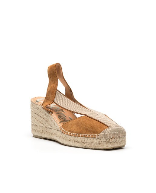 Sandalias de cuña de mujer de serraje color camel · Vidorreta · El Corte  Inglés