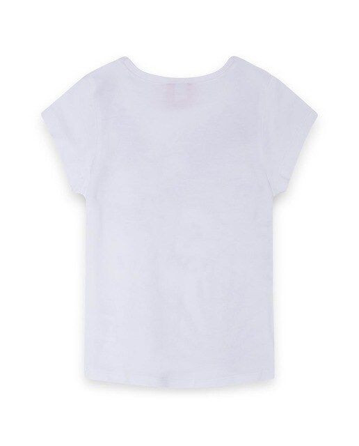 camisa blanca manga corta niña