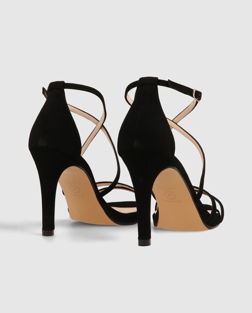 Sandalias de tacón de mujer en ante color negro · Lodi · El Corte Inglés