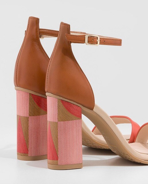 Sandalias de tacón de mujer Lodi de piel en color rosa · Lodi · El Corte  Inglés