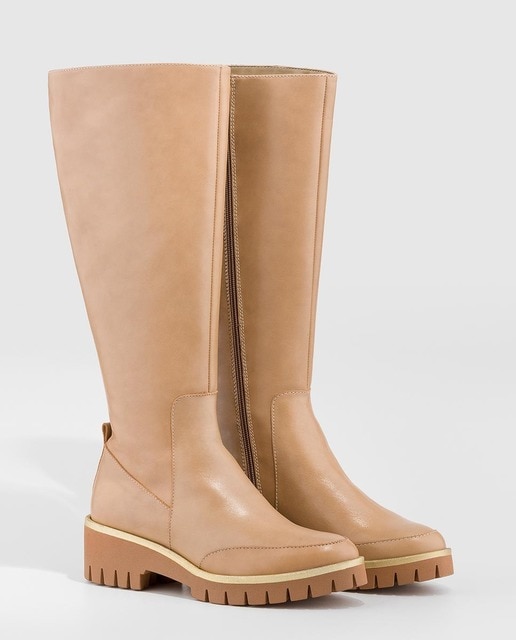 Botas altas de mujer Gadea en piel de color beige · Gadea · El Corte Inglés Botas altas de mujer Gadea en piel de color beige · Gadea · El Corte Inglés