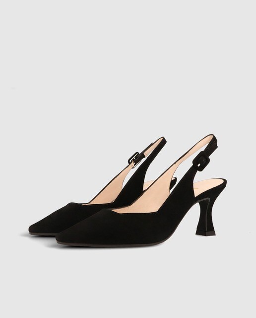Zapatos de salón de mujer destalonados en ante color negro · Lodi · El  Corte Inglés