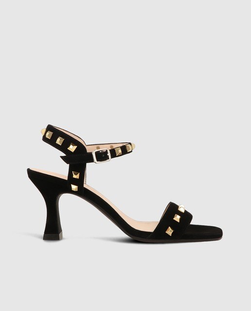 Sandalias de tacón de mujer en ante color negro · Lodi · El Corte Inglés