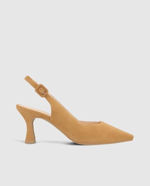 Zapatos de salón de mujer destalonados en ante color camel · Lodi · El  Corte Inglés