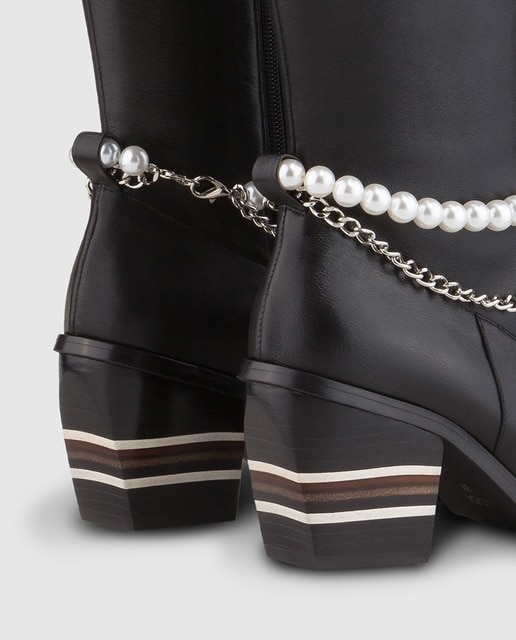 Botas de mujer estilo cowboy en piel de color negro · Lodi · El Corte Inglés