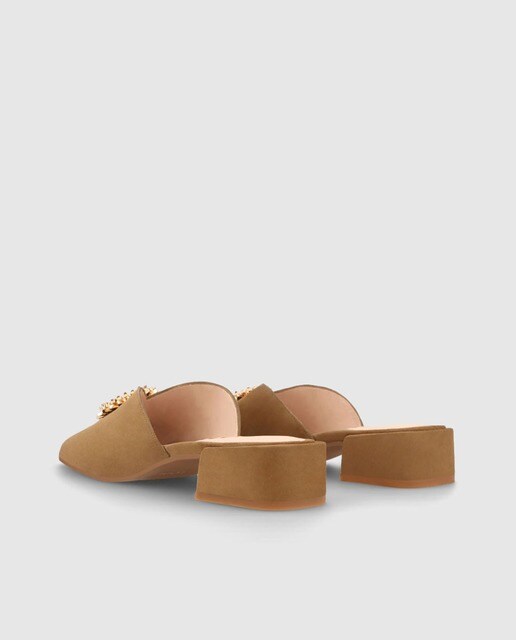 Sandalias de tacón de mujer joya en ante de color verde oscuro · Lodi · El  Corte Inglés