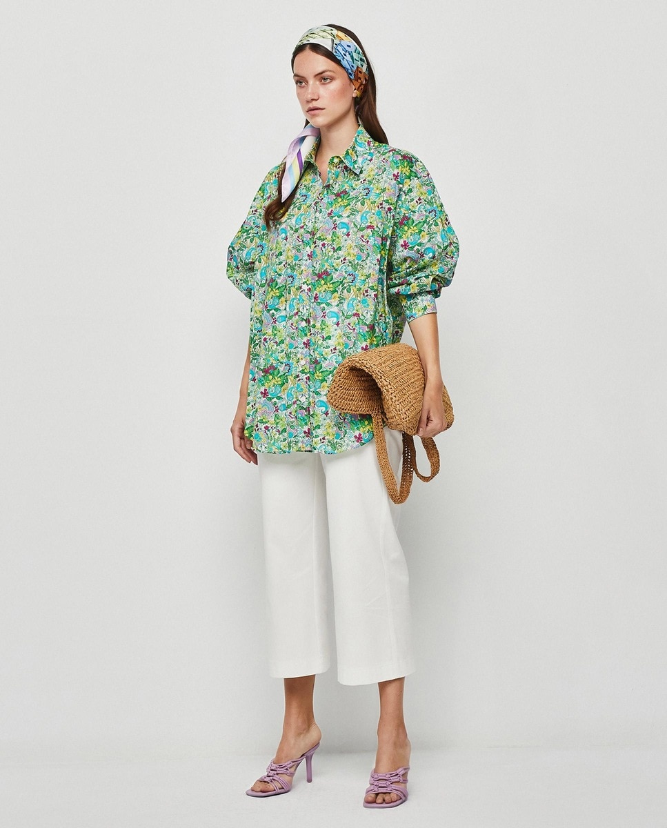 Camisa de mujer de algodón con estampado · Mirto · El Corte Inglés