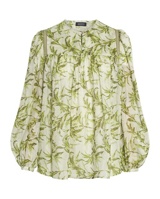 Top de mujer de lino con estampado · Mirto · El Corte Inglés