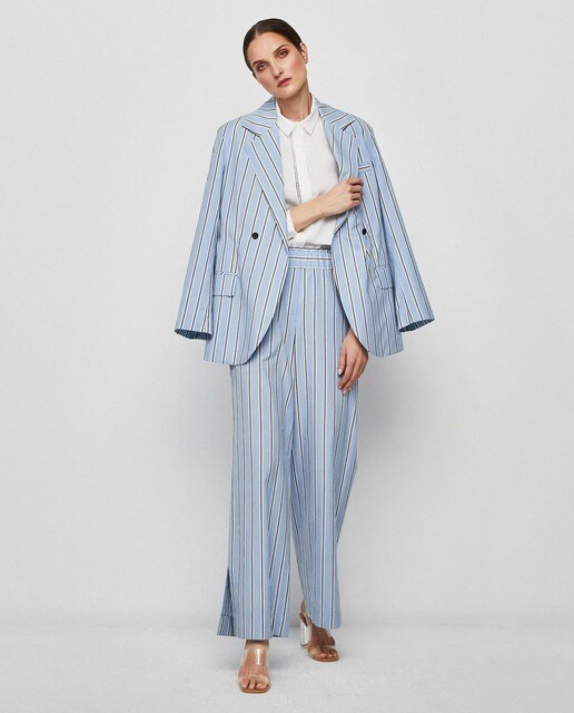 Pantalones anchos de mujer de tiro alto con estampado · Mirto · El Corte  Inglés
